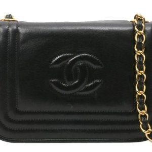 Chanel Mini Black Lambskin Vintage Shoulder Bag
